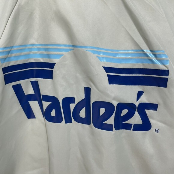 Vintage Hardee’s Nylon Jacket Large, Grey, Button Up, Hartwell USA, Janet - Picture 3 of 14